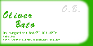 oliver bato business card